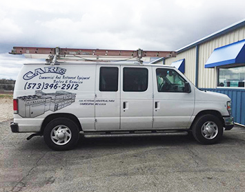 CARE truck preparing to deliver professional kitchen services from our certified technicians